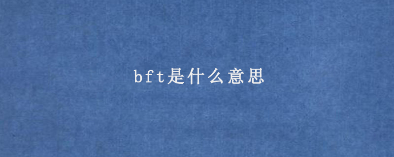 bft是什么意思