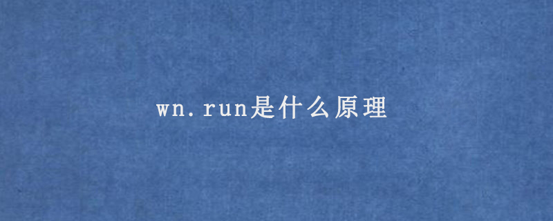 wn.run是什么原理