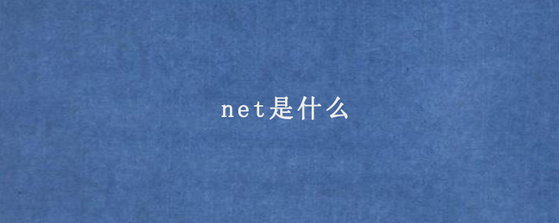 net是什么